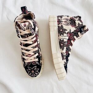 FARM Rio sweet mermaid Floral High-Top platform Sneakers 8.5